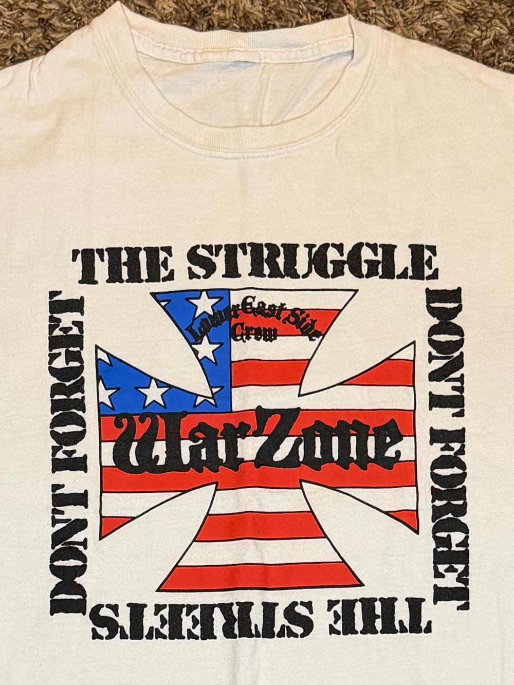 Vintage Warzone Hardcore Band Tee Lower East Side Crew USA L